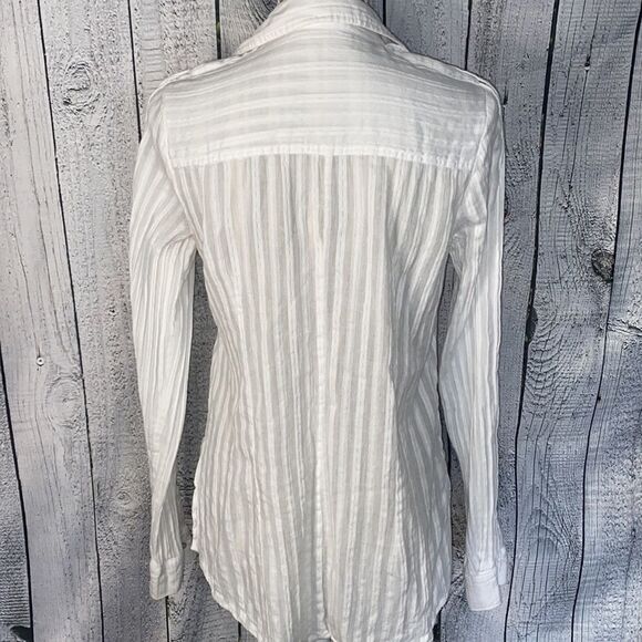 Bailey/44 Striped Print Casual Snap Button Down Shirt with Snap Closure Arms - Picture 5 of 11